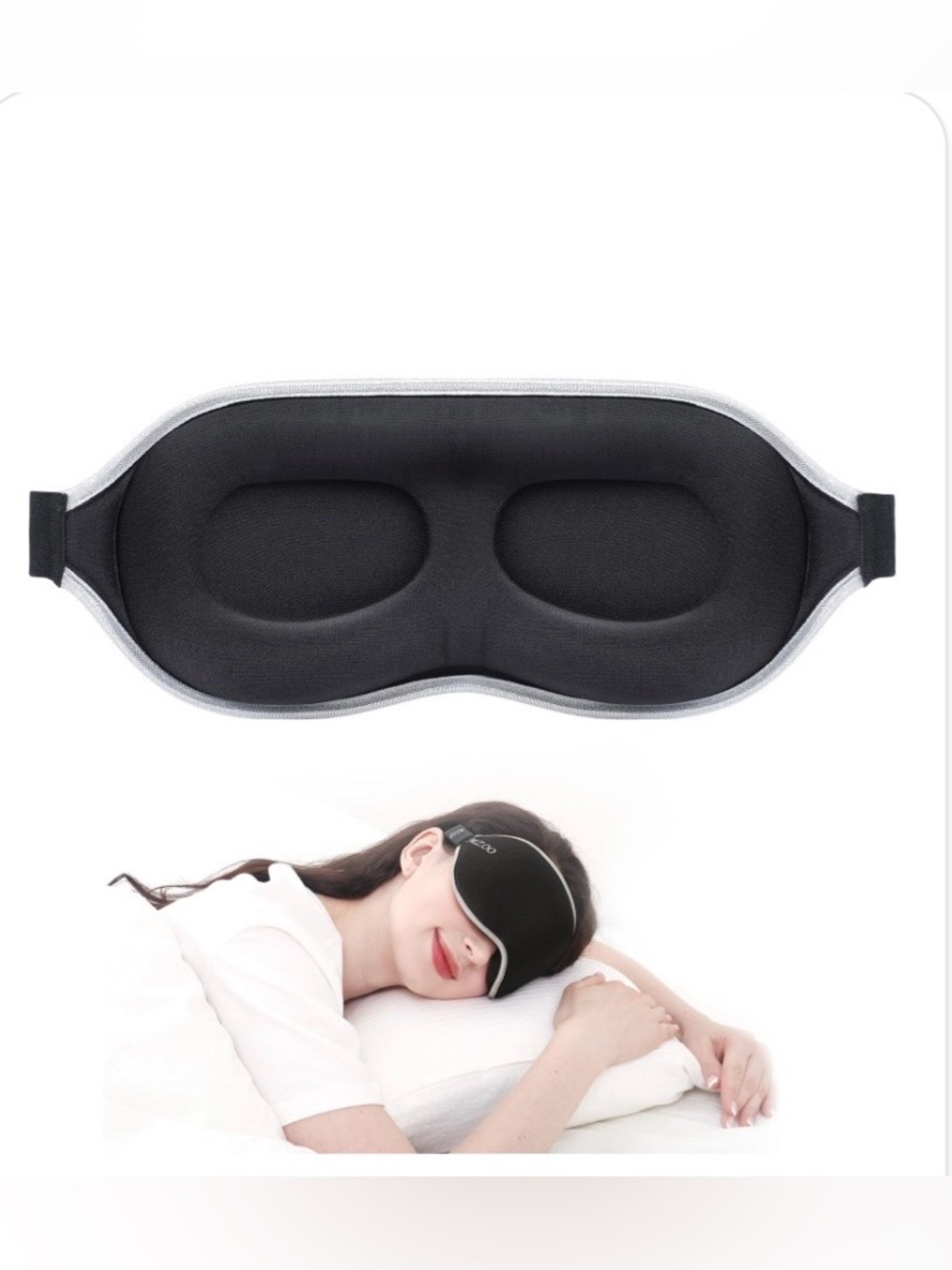 Luxury Sleep Mask 3D Spacious for Long Lashes Light-Blocking